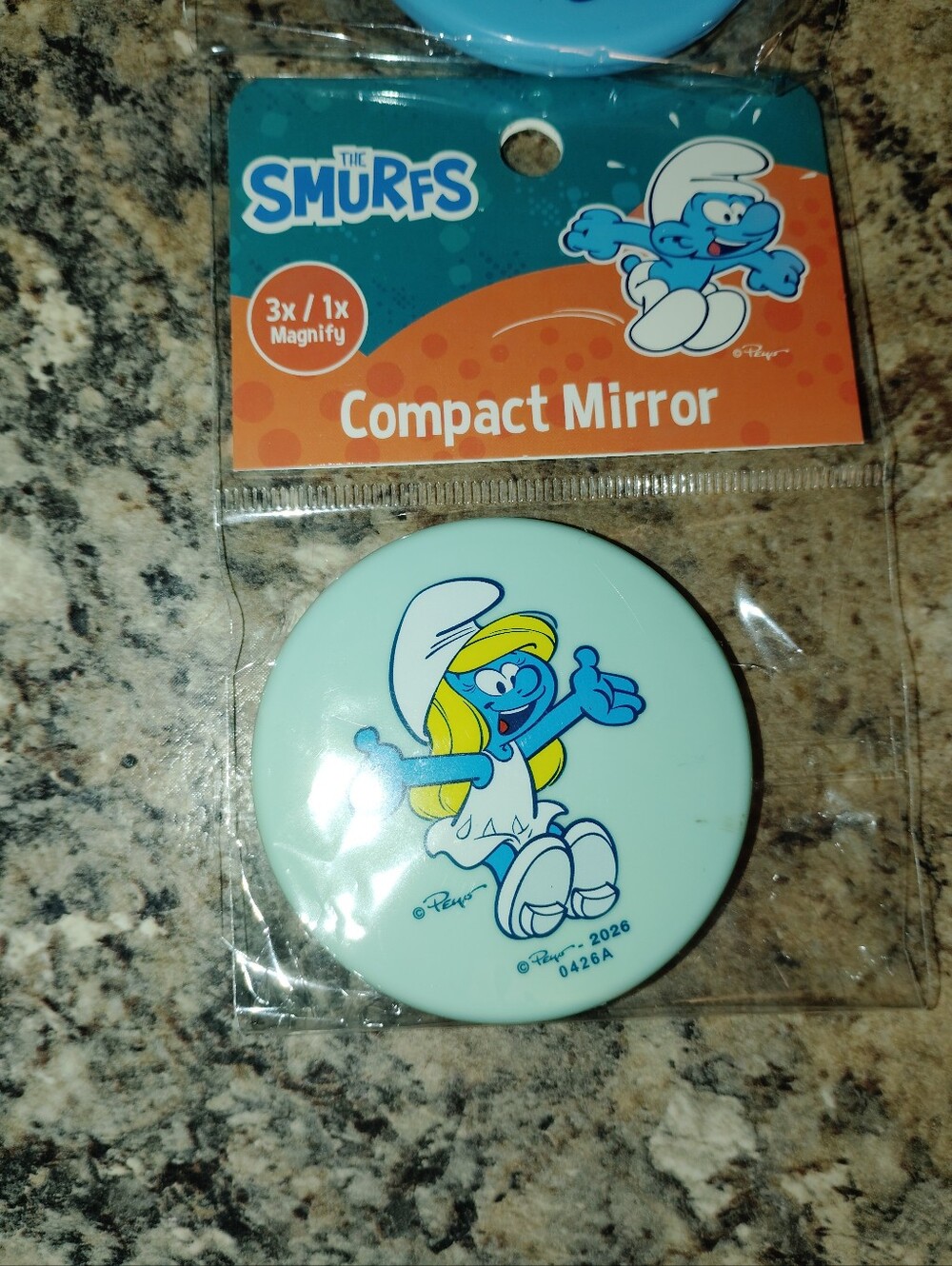 The Smurfs Compact Mirrors Set - Light Blue & Blue New - Picture 7 of 8